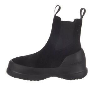 Moon Boot LUNA BLACK SUEDE CHELSEA BOOTS